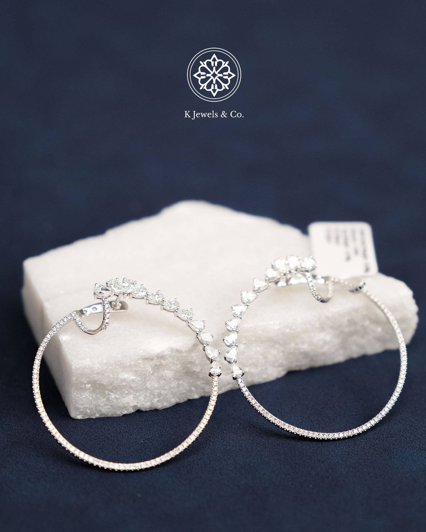 Hoop Diamond Earrings