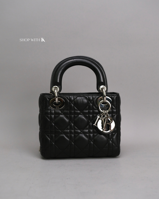 Dior Lady Mini Black SHW