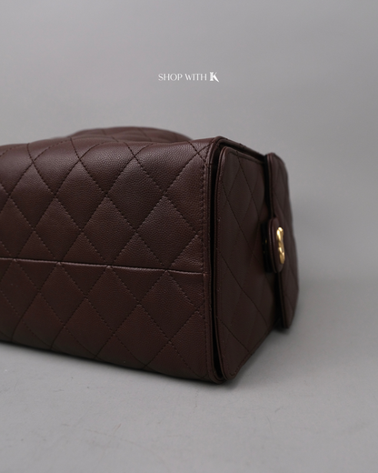 Chanel 25 Medium Dark Brown GHW