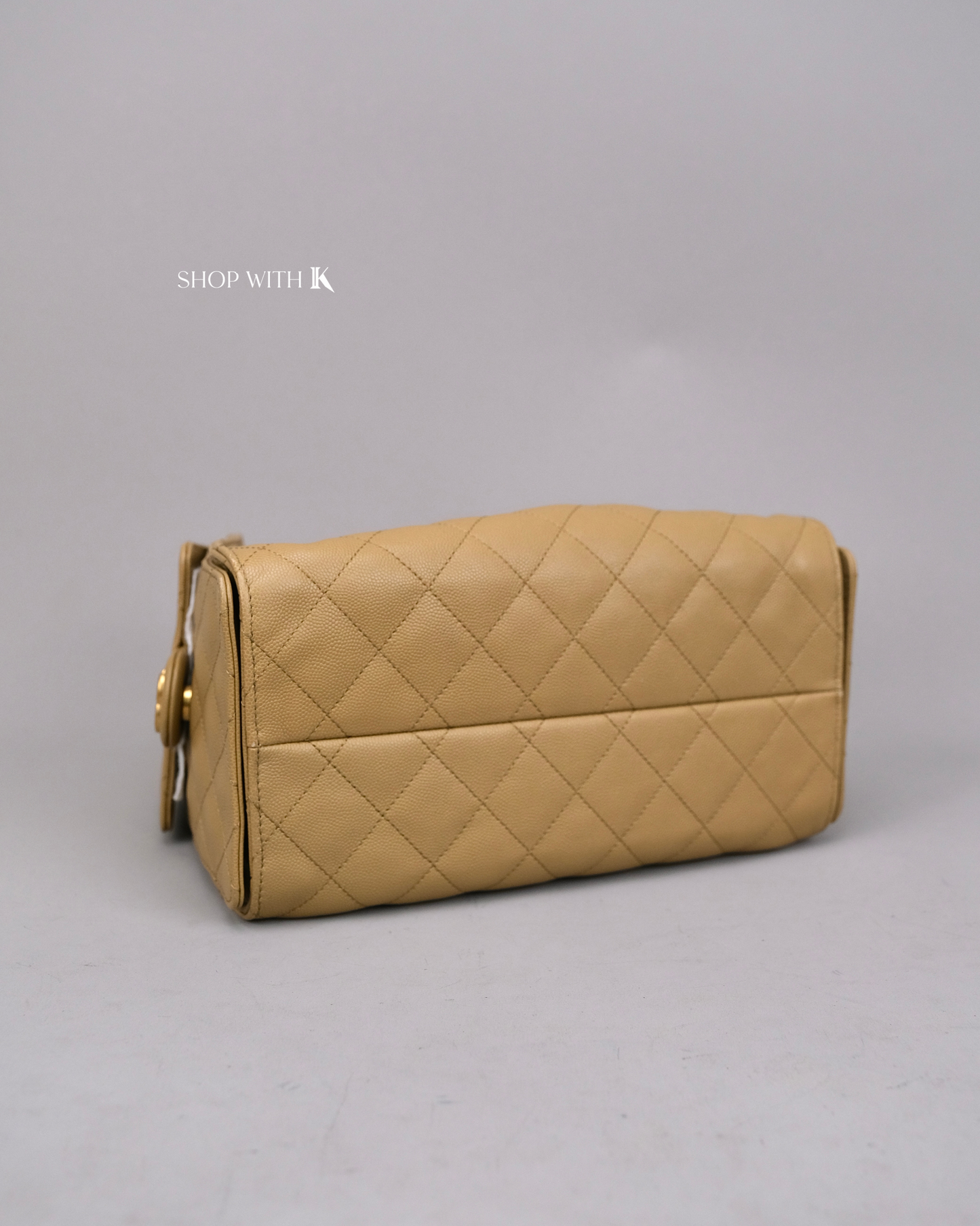 Chanel 25 Small Dark Beige