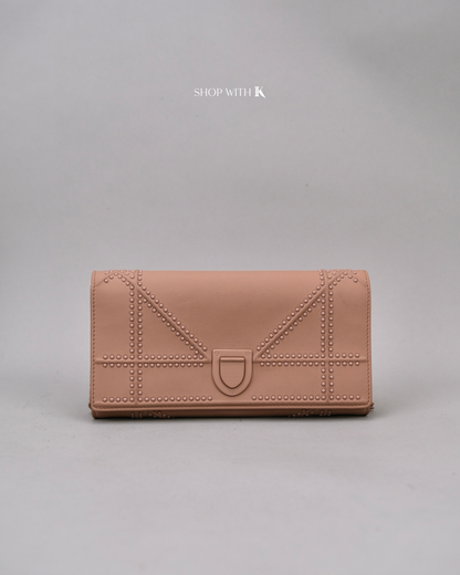 Dior Diorama Wallet on Chain Nude