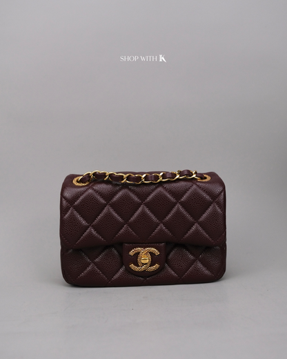 Chanel Square Flap Dark Brown GHW
