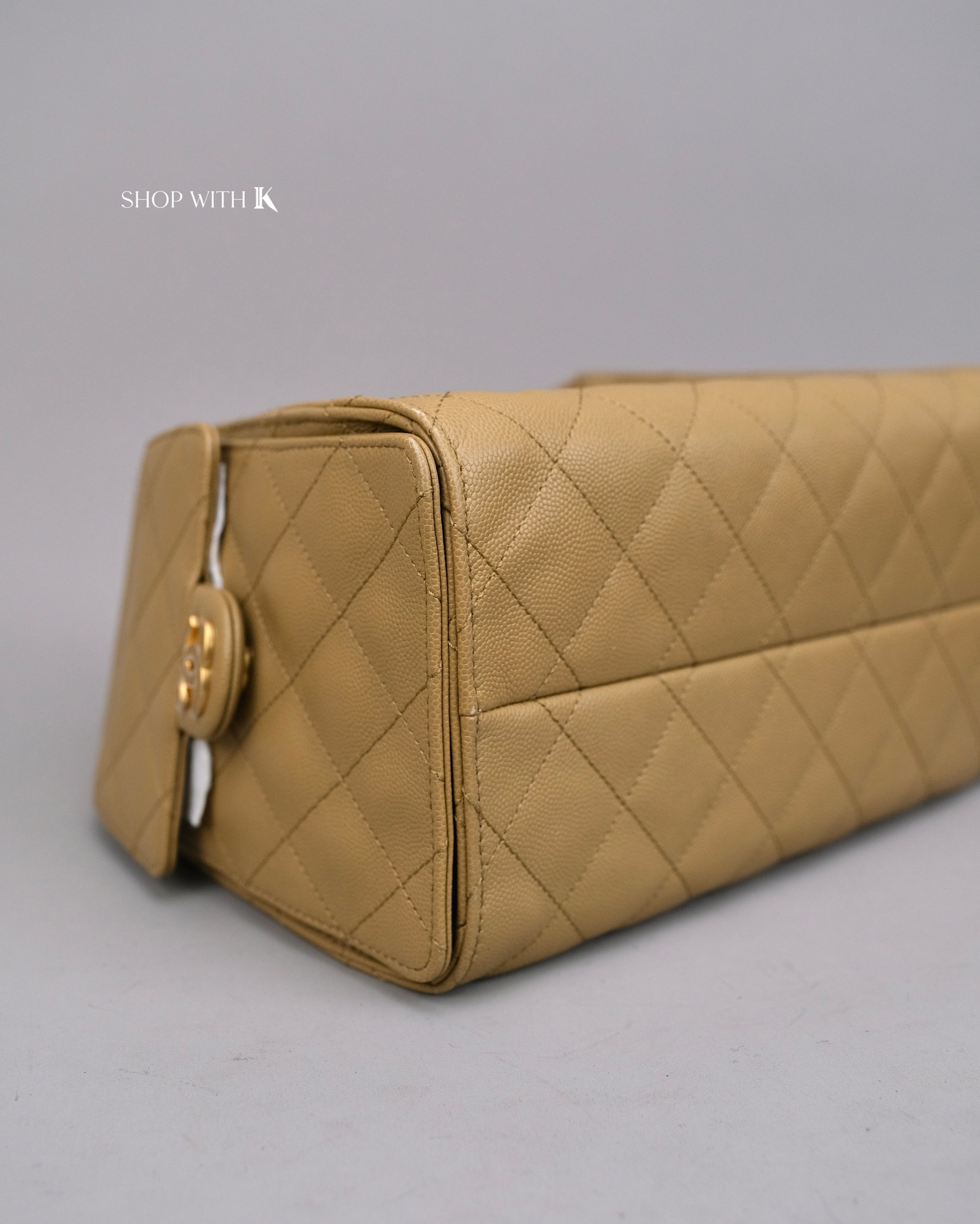 Chanel 25 Small Dark Beige