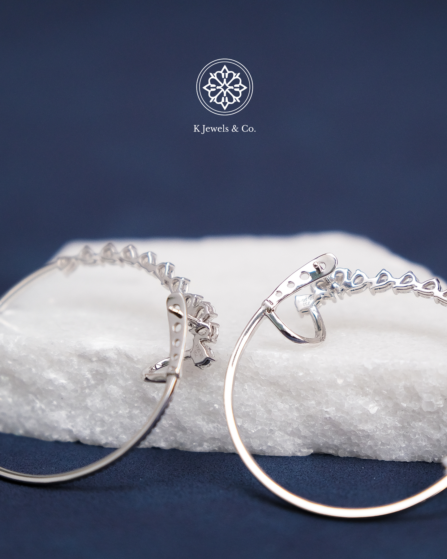 Hoop Diamond Earrings