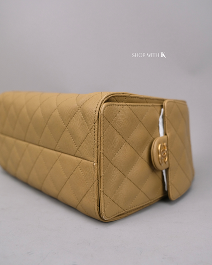 Chanel 25 Small Dark Beige