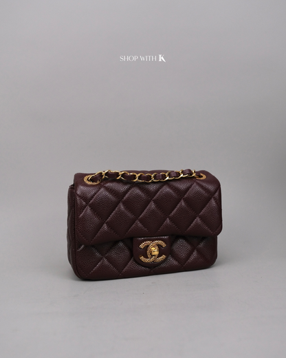Chanel Square Flap Dark Brown GHW