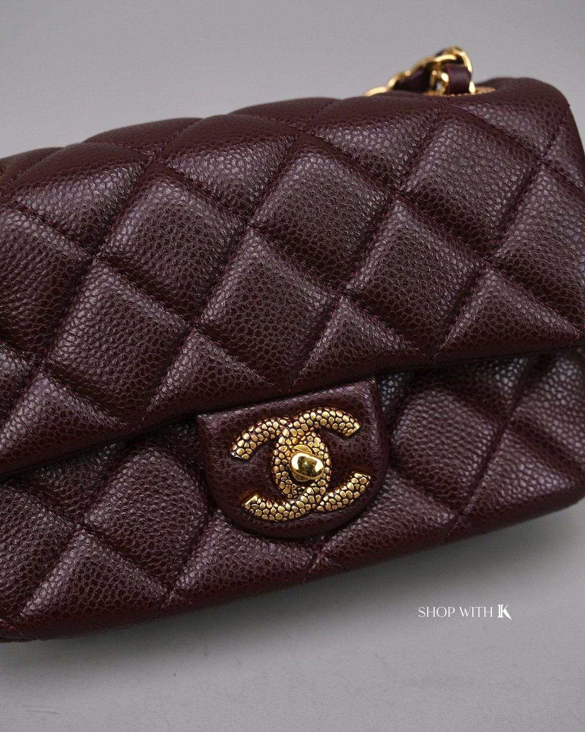 Chanel Square Flap Dark Brown GHW