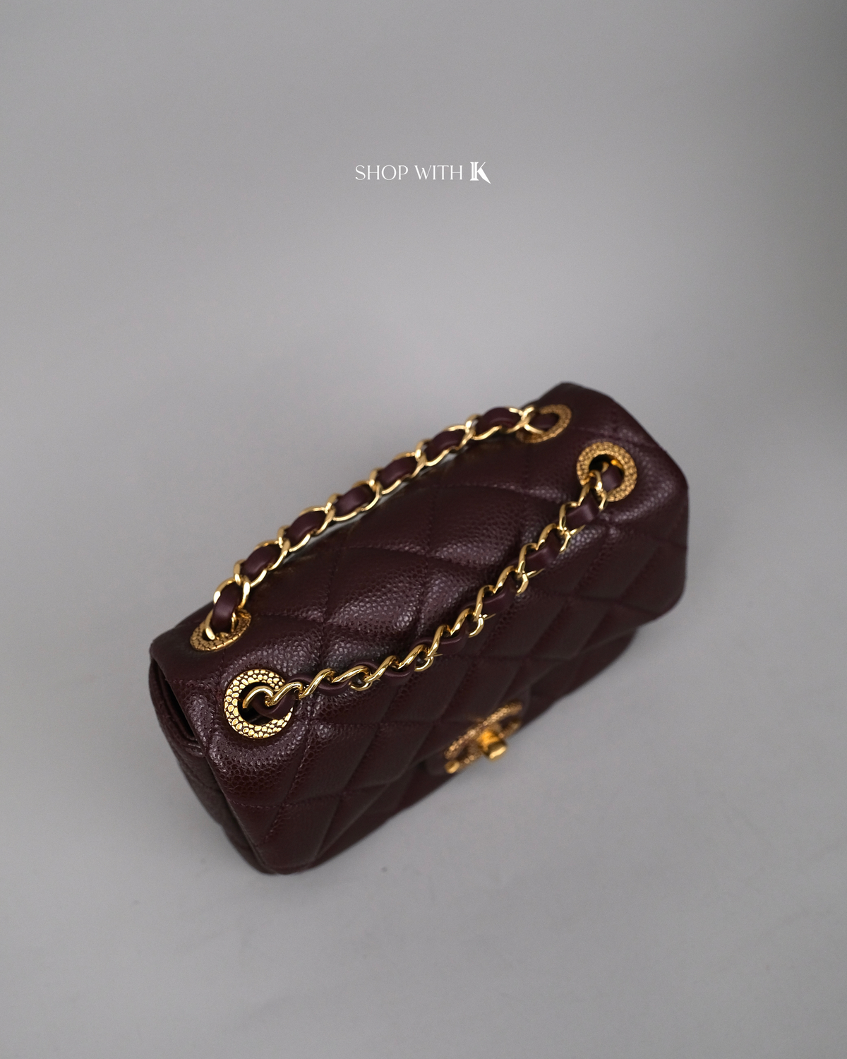 Chanel Square Flap Dark Brown GHW