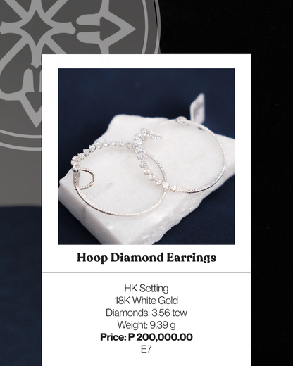 Hoop Diamond Earrings