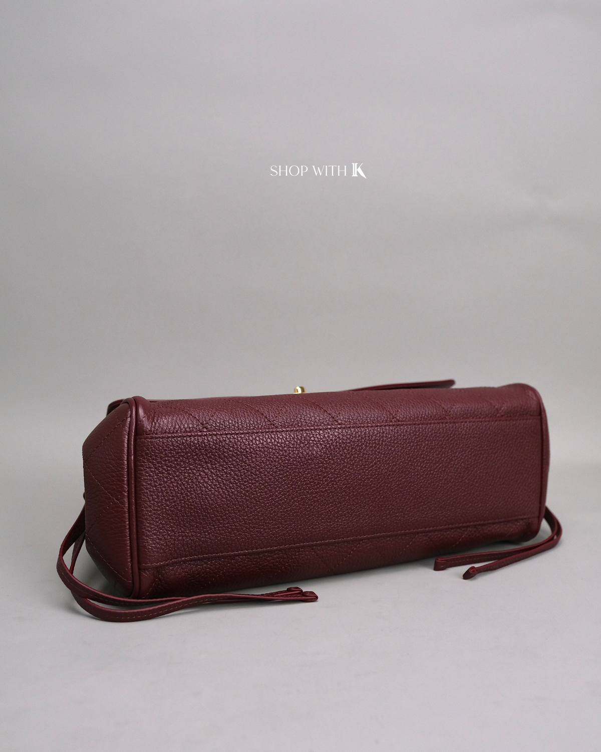 Chanel Eastwest Tote Burgundy GHW