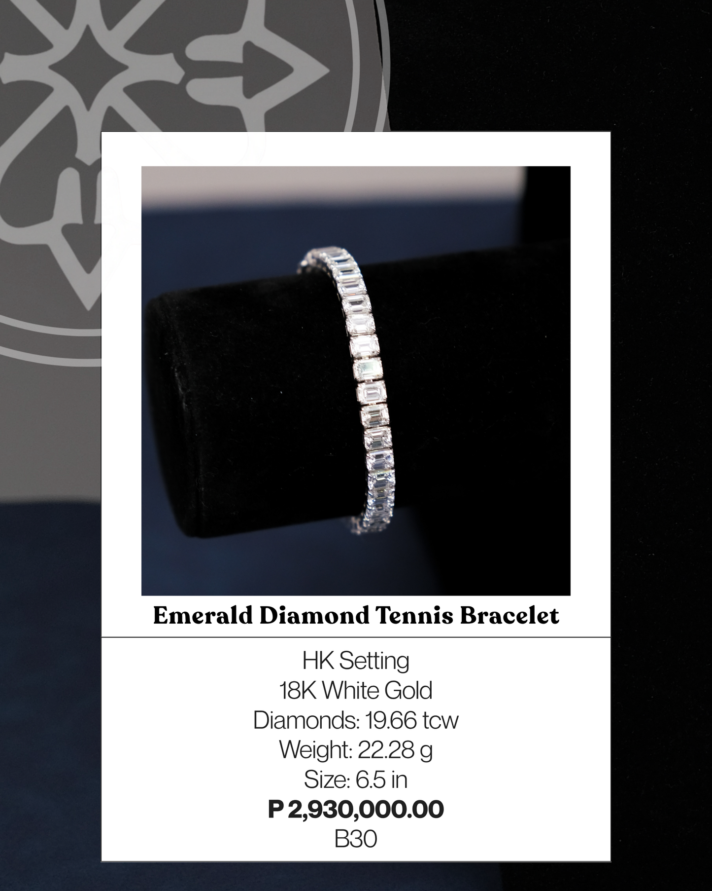 Emerald Diamond Tennis Bracelet