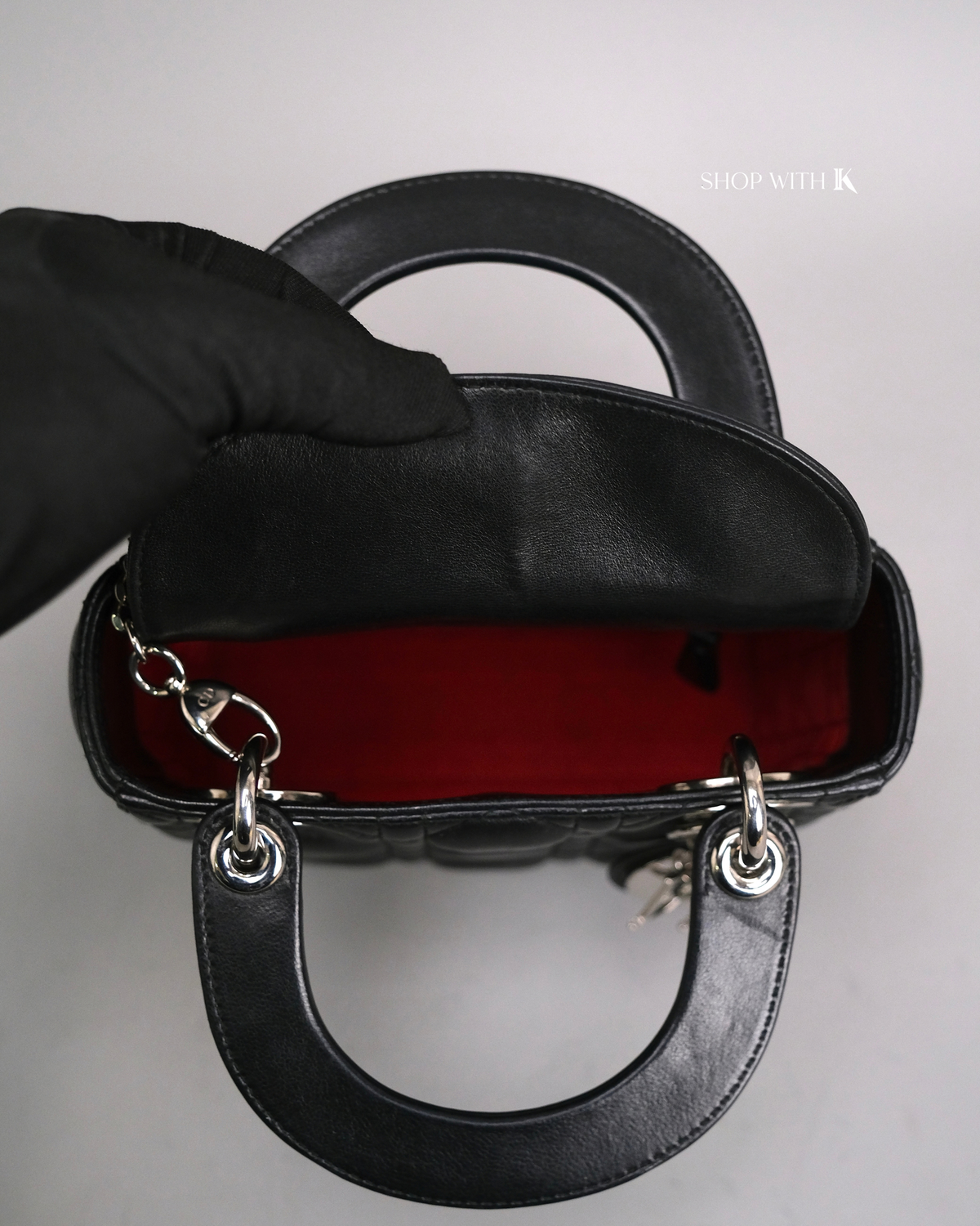 Dior Lady Mini Black SHW