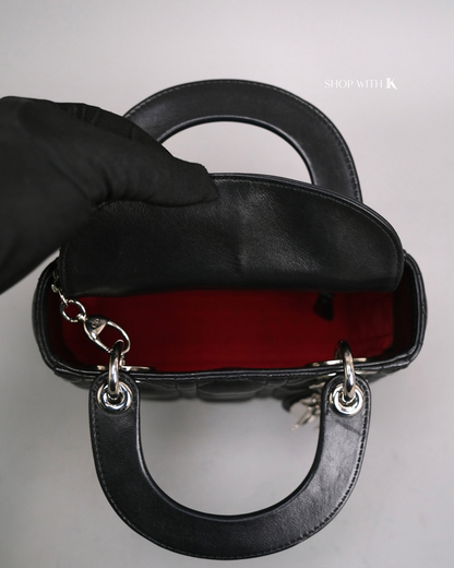 Dior Lady Mini Black SHW