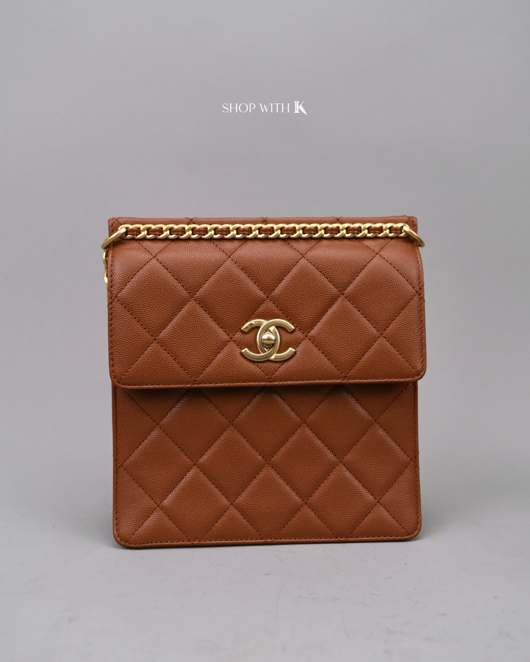 Chanel Backpack Dark Beige