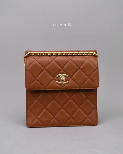 Chanel Backpack Dark Beige