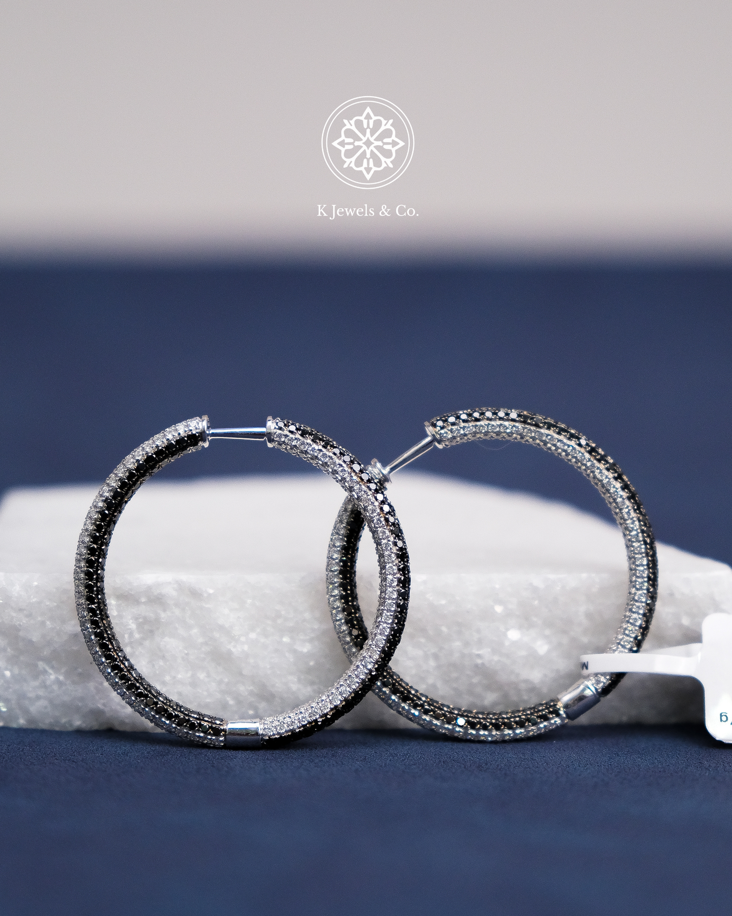 Hoop Diamond Earrings