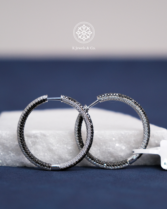 Hoop Diamond Earrings