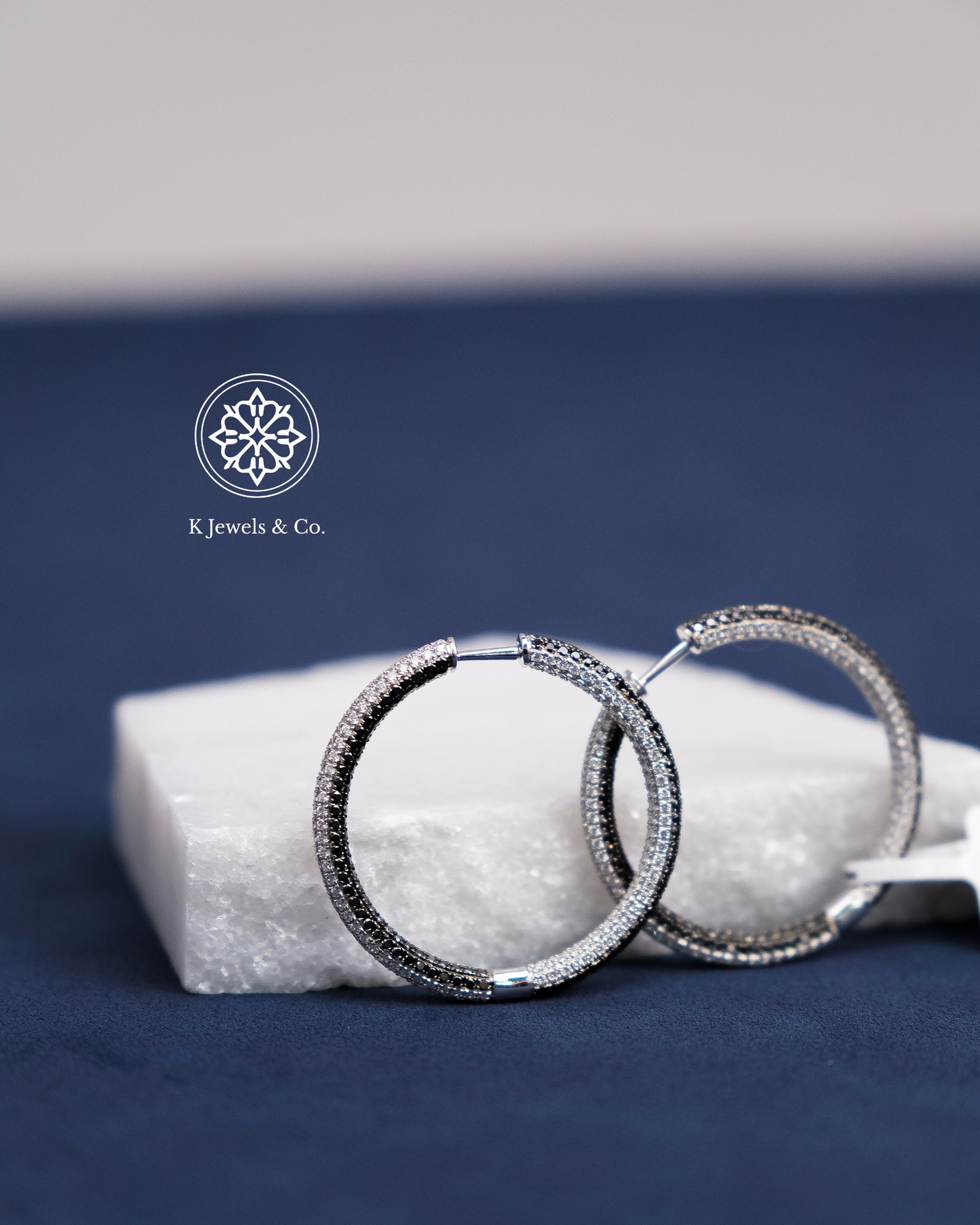 Hoop Diamond Earrings