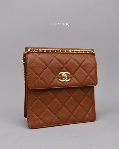 Chanel Backpack Dark Beige