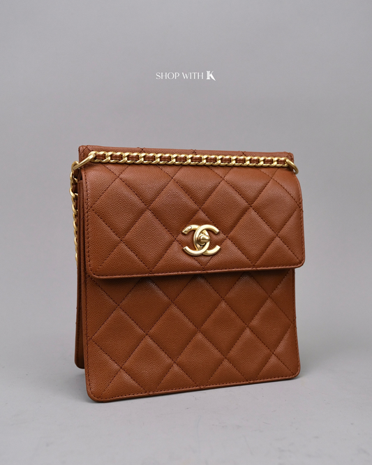 Chanel Backpack Dark Beige