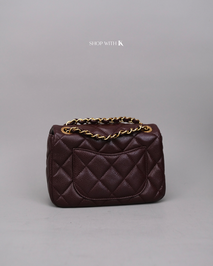 Chanel Square Flap Dark Brown GHW