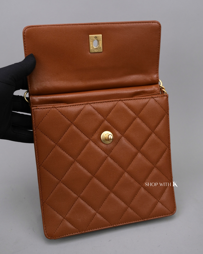 Chanel Backpack Dark Beige