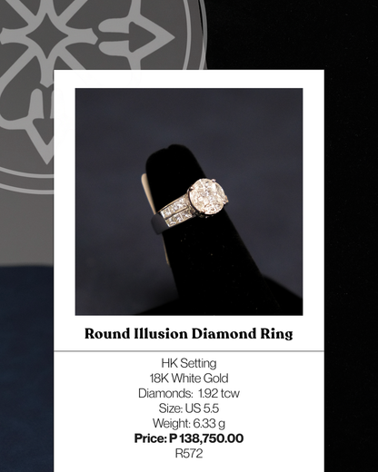 Round Illusion Diamond Ring