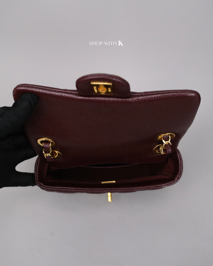 Chanel Square Flap Dark Brown GHW