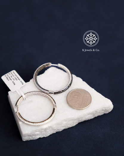 Hoop Diamond Earrings