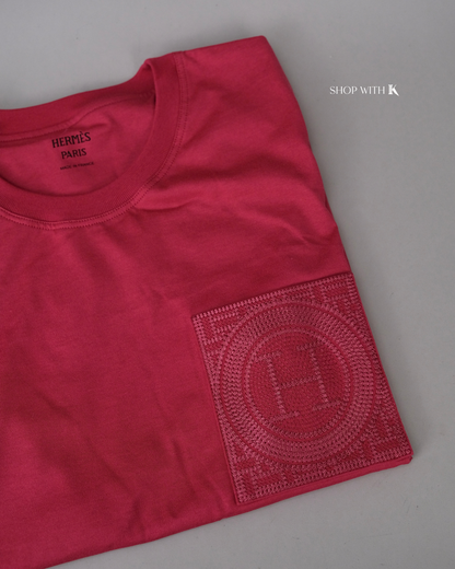 Hermes Embroidered Pocket T-shirt