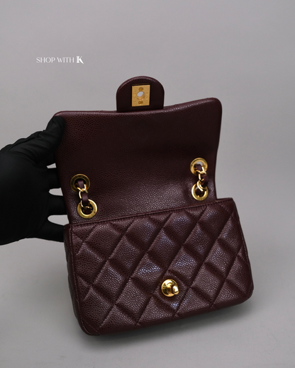 Chanel Square Flap Dark Brown GHW