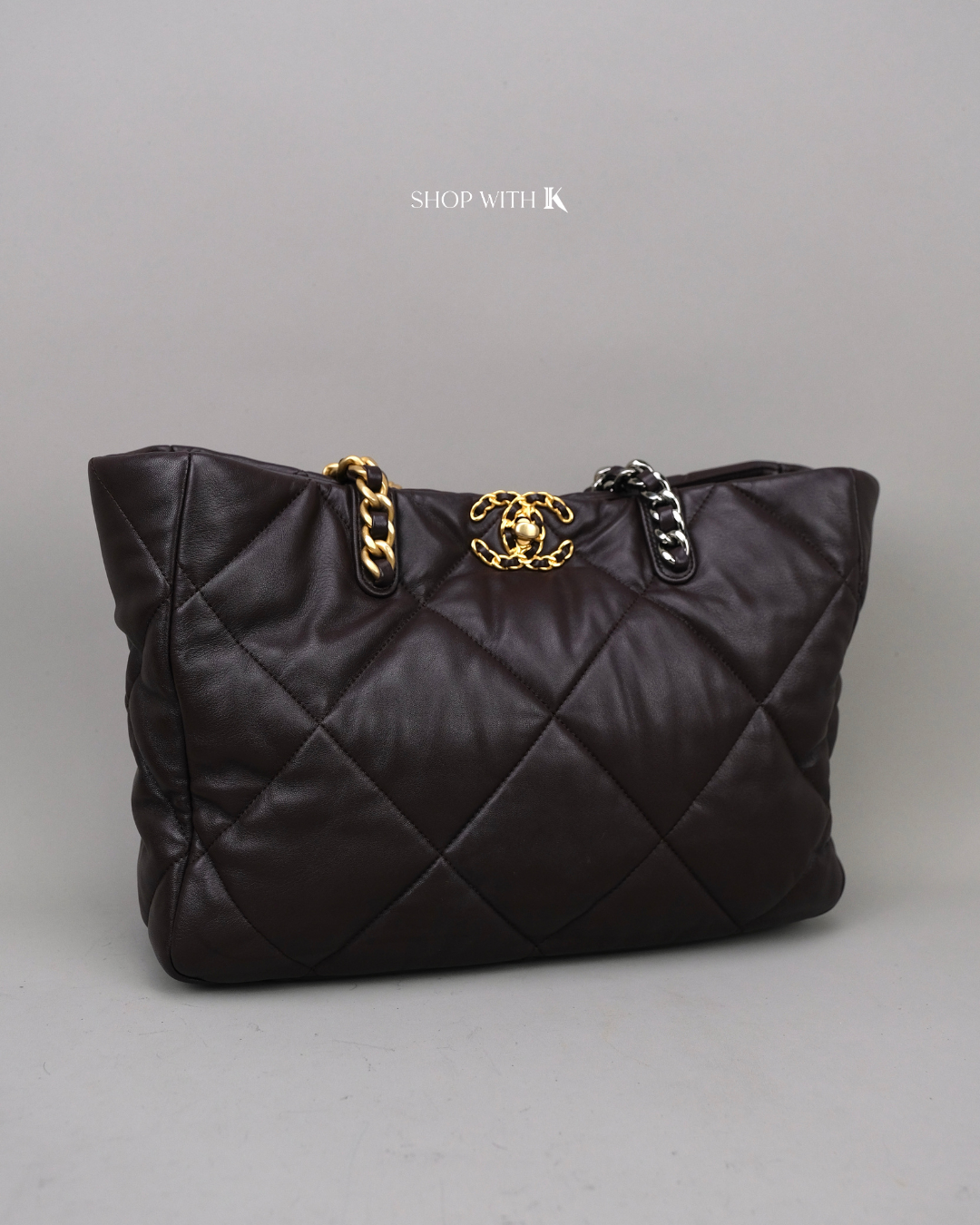 Chanel 19 Tote Aubergine