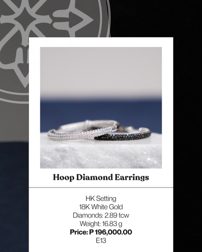 Hoop Diamond Earrings