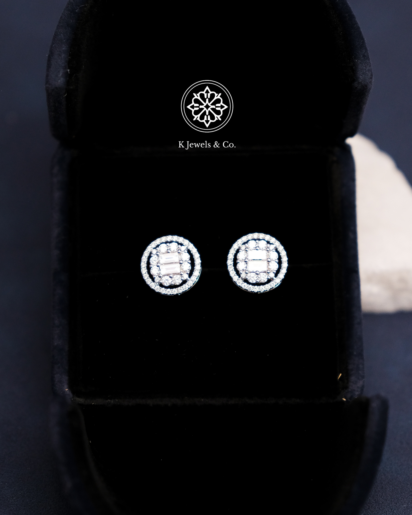 Halo Diamond Earrings