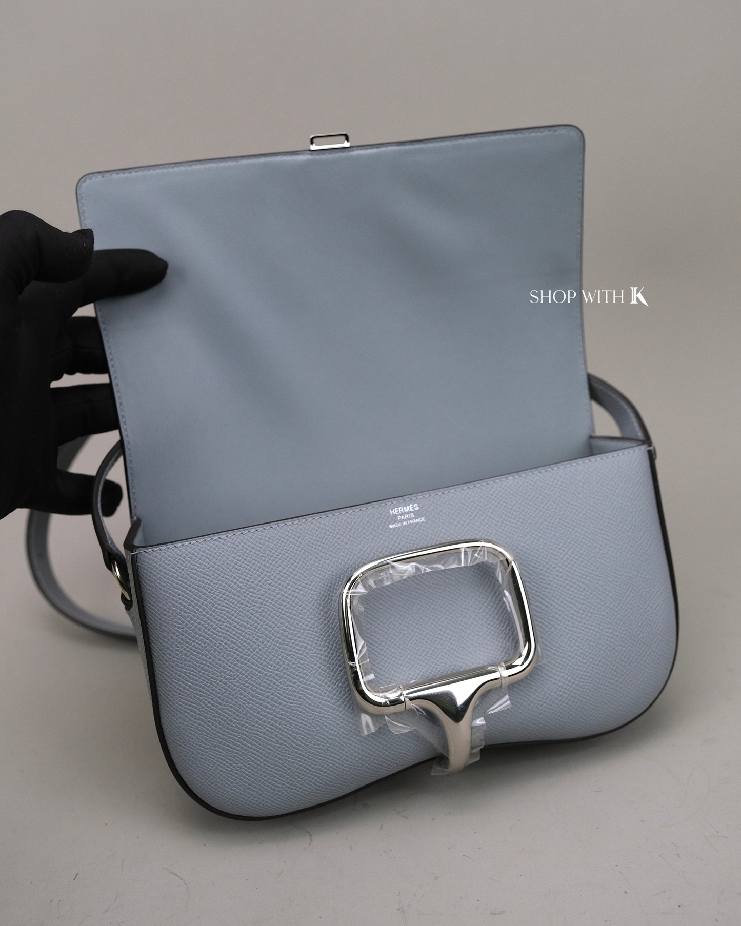 Hermes Della Cavalleria Elan Bleu Glacier PHW
