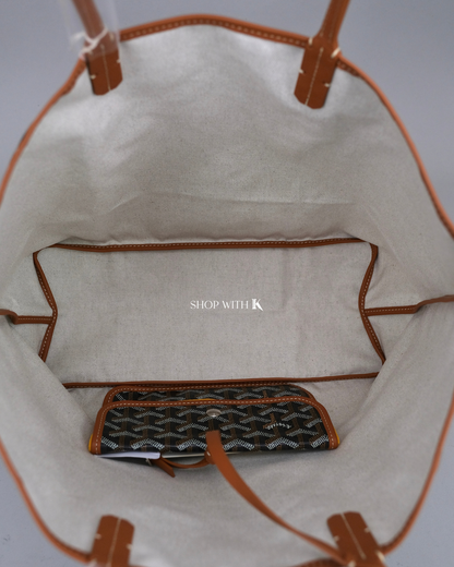 Goyard St. Louis PM Black/Tan