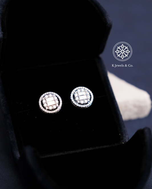 Halo Diamond Earrings