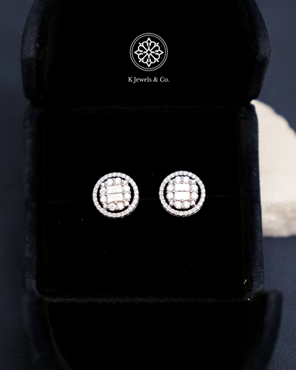 Halo Diamond Earrings