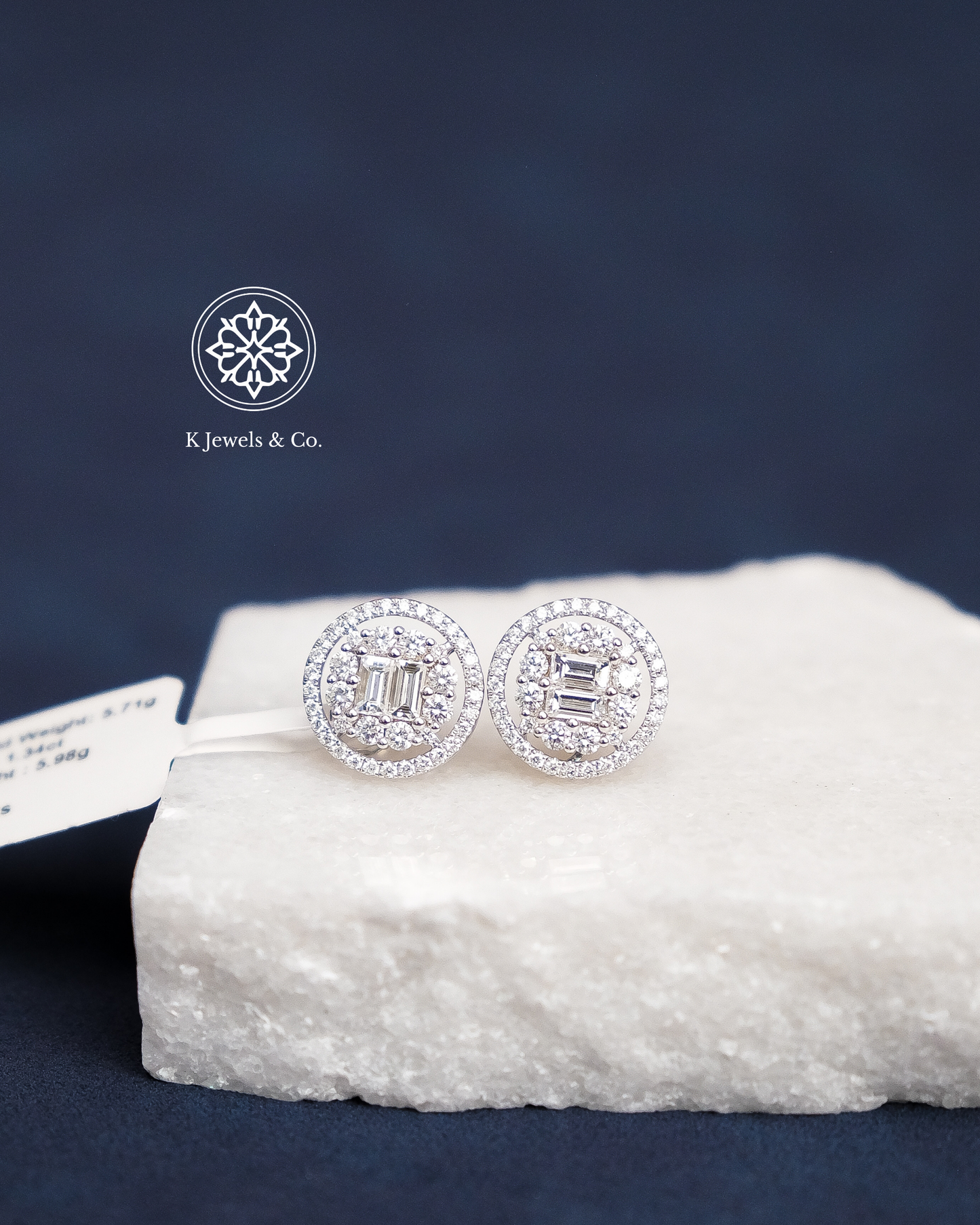 Halo Diamond Earrings