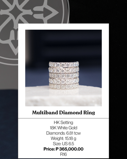 Multiband Diamond Ring