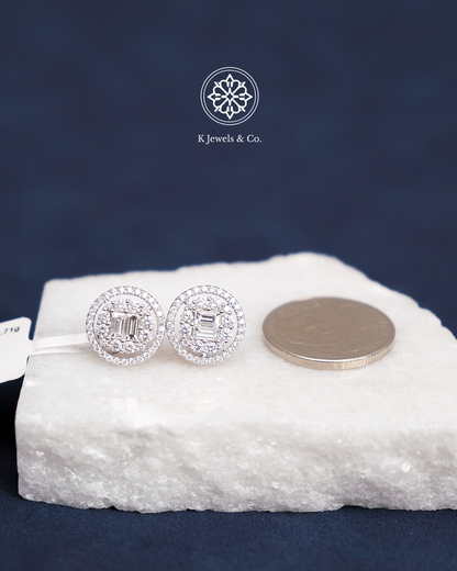 Halo Diamond Earrings