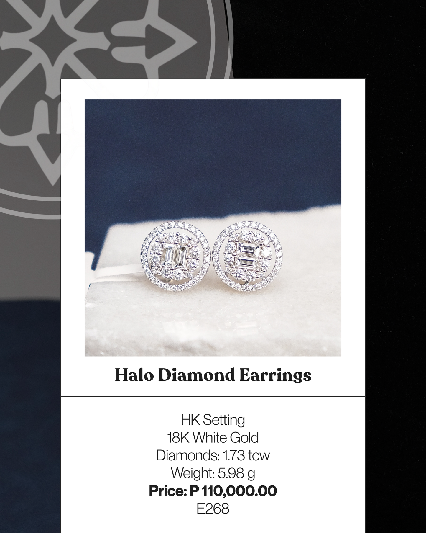 Halo Diamond Earrings