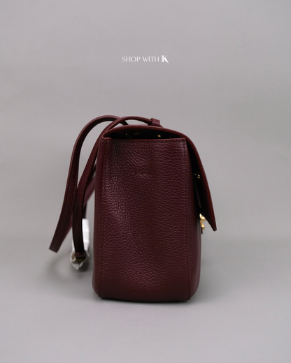 Chanel Maxi Flap Burgundy CGHW