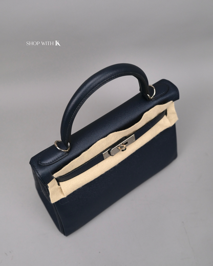 Hermes Kelly 28 Bleu Nuit PHW
