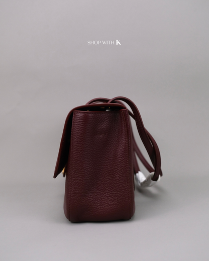 Chanel Maxi Flap Burgundy CGHW