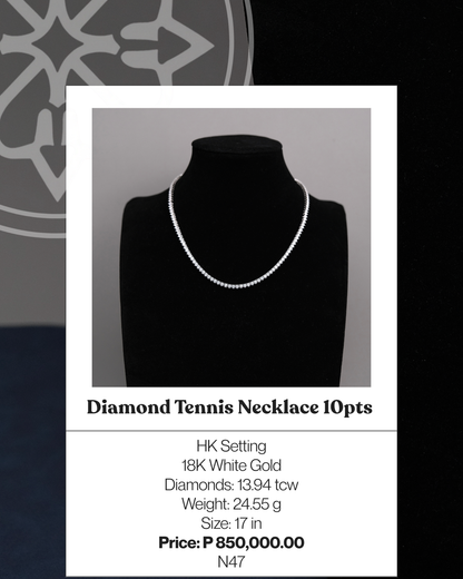 Diamond Tennis Necklace 10pts