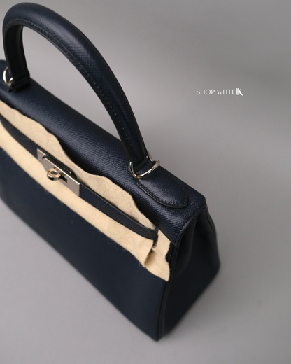 Hermes Kelly 28 Bleu Nuit PHW