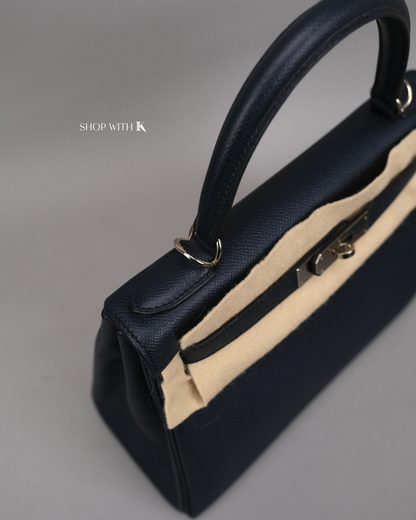 Hermes Kelly 28 Bleu Nuit PHW