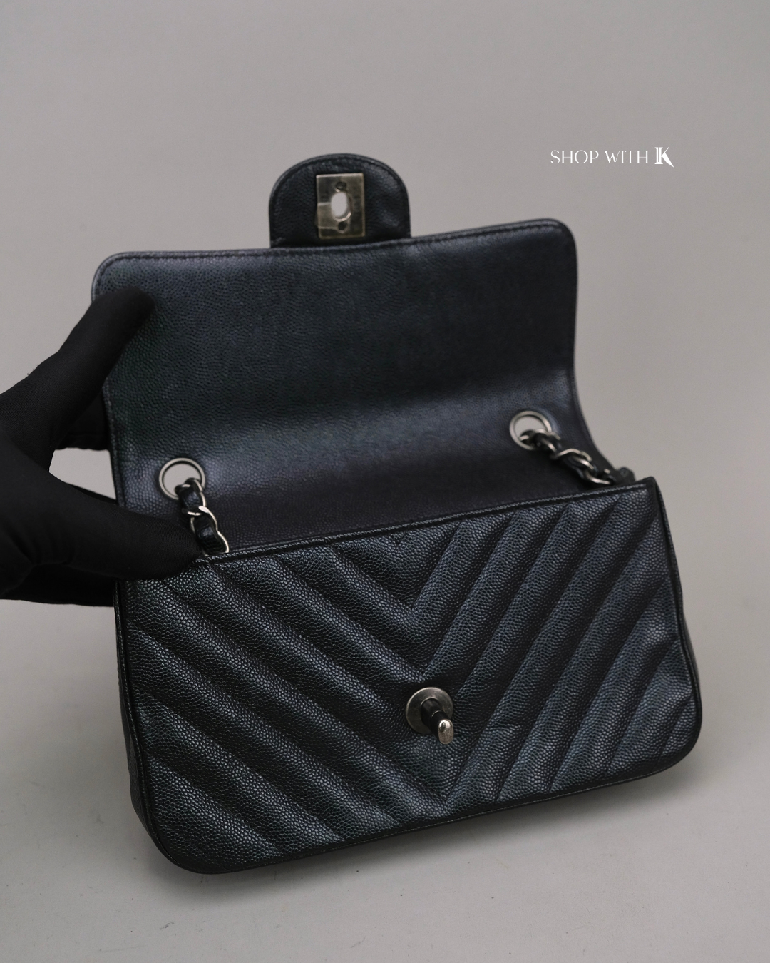 Chanel Mini Rectangle Chevron RHW