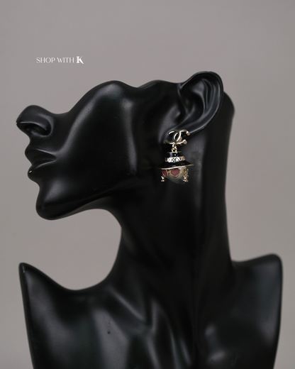 Chanel Sunglasses Doll Earrings